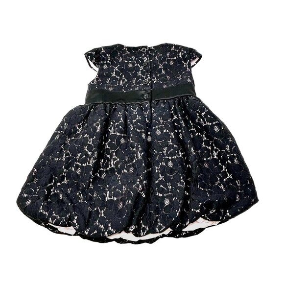 Baby Girl's Adorable Bubble Party Dress -Black and Pink - Size‎ 12 Months - Picture 1 of 8